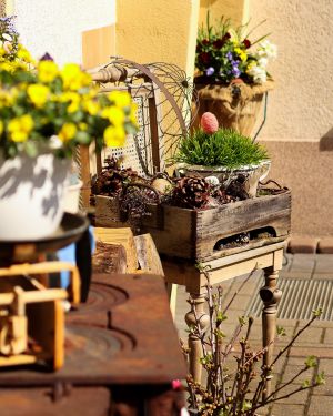 Seiffen Terrasse Ferienwohnung